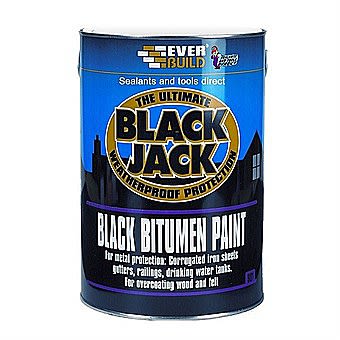 Everbuild Brush Grade Bitumen Paint 5 Litre Tin