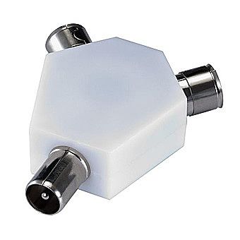 2 Way TV Aerial Coaxial Splitter