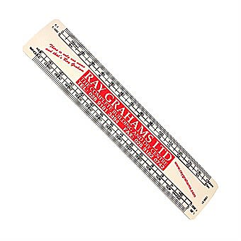 Ray Grahams Scale Rule 6 Inch RGL Ruler