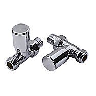 Chrome Straight Radiator Valves