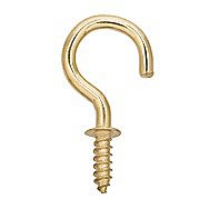 Centurion HE26L 19mm Brass Cup Hooks Pack of 100