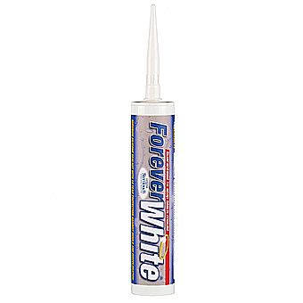 EverBuild Forever White Mould Resistant Silicone Sealant 