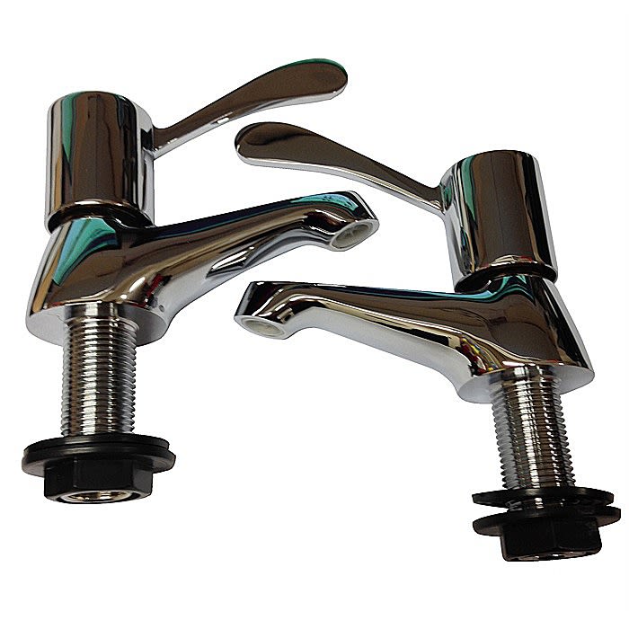 Eirline Commercial Basin Chrome Lever Taps Ray Grahams DIY Store