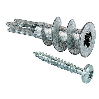 Plasterboard Metal Self Drive Plugs Pack of 100