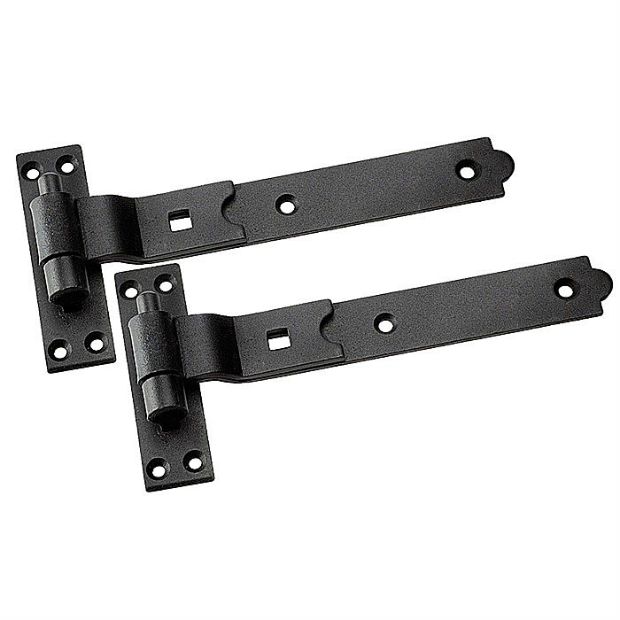 Centurion CH371L 600mm Epoxy Black Cranked Hook & Band Hinge Pair Ray