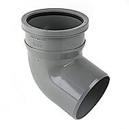 Soil Pipe Single Socket Bend Grey 110mm 112.5º