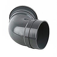 Soil Pipe Single Socket Top Offset Bend Grey 110mm 112.5º