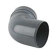 Soil Pipe Single Socket Bottom Offset Bend Grey 110mm 112.5º