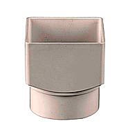 Square to Round Downpipe Adaptor 68mm