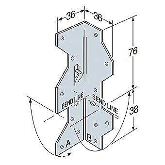 Simpson A35 Framing Clip Angle Bracket