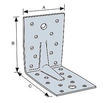 Simpson E2/2,5/7090 Heavy Duty Angle Bracket