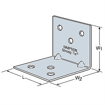 Simpson EA444/2 Light Reinforced Angle Bracket