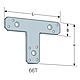 Simpson &#39;T&#39; Bracket 150 x 125 x 38mm