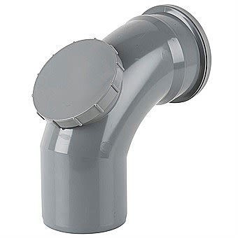 Soil Pipe Single Socket Access Bend 92.5° 110mm