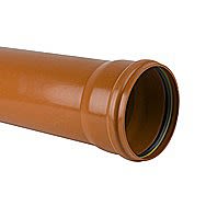 Single Socket 110mm Underground Sewer Pipe 6 Metres