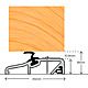 Exitex Slimline Threshold Weatherbar 914mm Mill
