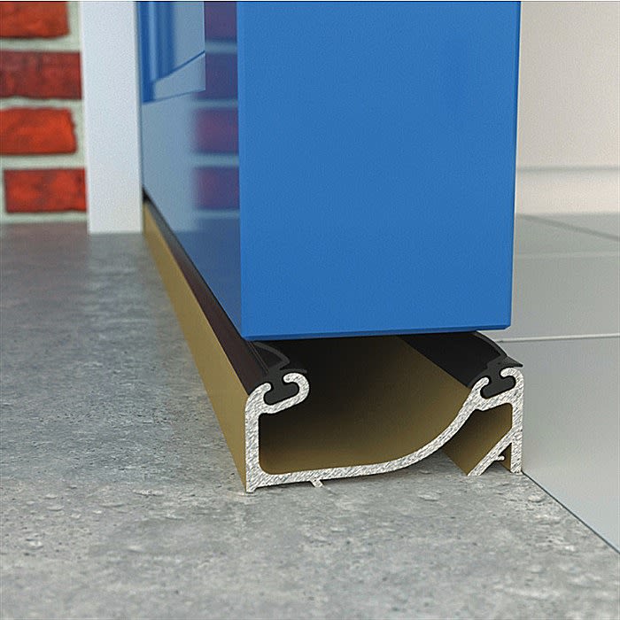 Exitex Double Seal Door Sill With Gold Finish 914 mm Ray Grahams DIY