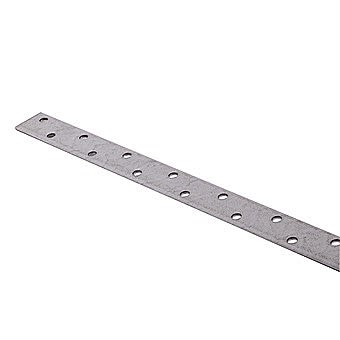 Picture of Straight Restraint Strap 600mm Galvanised Steel Wall Plate Strap