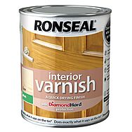 Ronseal Quick Drying Interior Varnish - Clear Matt 750ml