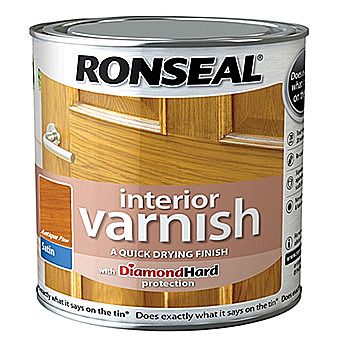 Ronseal Quick Drying Interior Varnish - Antique Pine Satin 250ml