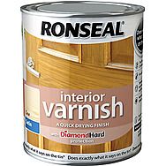 Ronseal Quick Drying Interior Varnish - Clear Satin 2.5l