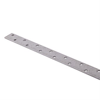 Picture of Straight Restraint Strap 900mm Galvanised Steel Wall Plate Strap