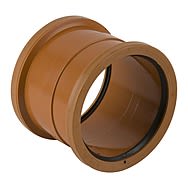 Double Socket Sewer Straight Connector 110mm