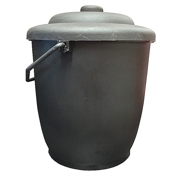 DeVielle Light Duty 10 Inch Plastic Coal Bucket with Lid SEP005271