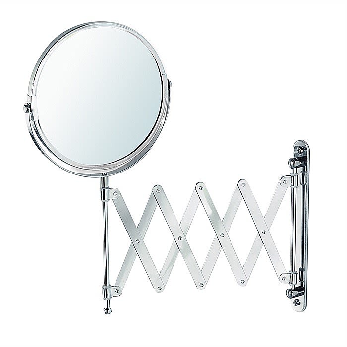 Showerdrape Extendable Vanity Shaving Mirror Chrome Ray Grahams DIY Store