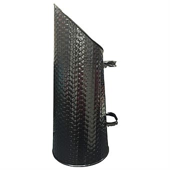 De Vielle Black Basket Weave Coal Hod 22 Inch DEF974090