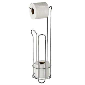 Showerdrape Swan Free Standing Toilet Roll Holder Combo