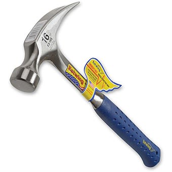 Estwing E3-16S 16oz Straight Claw Hammer with Vinyl Grip