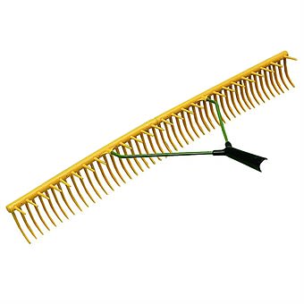 Jost 48 Tooth Plastic Rake with Wooden Shaft