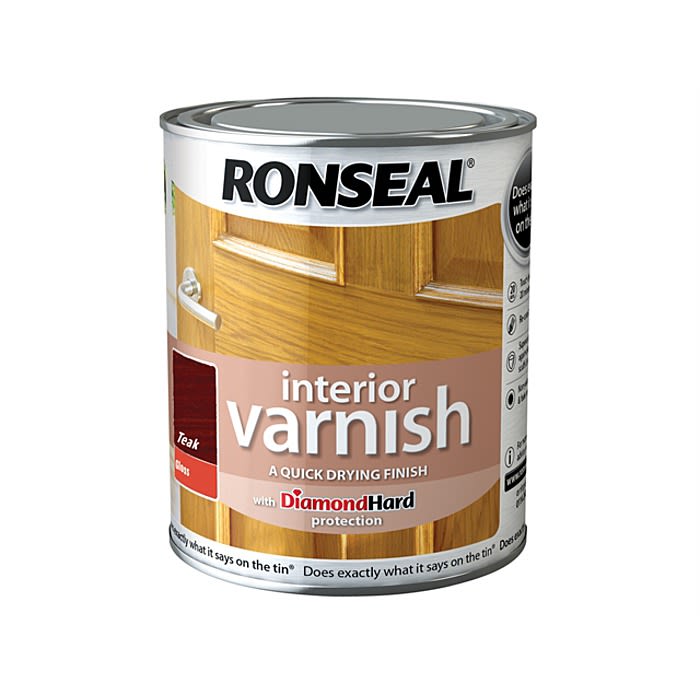 Ronseal Quick Drying Interior Varnish Gloss 750ml Ray Grahams DIY Store