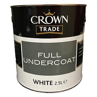 Crown Trade Undercoat White 2.5 Litre