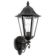 Eglo Navedo Black Outdoor Wall Light with Up Design 93457