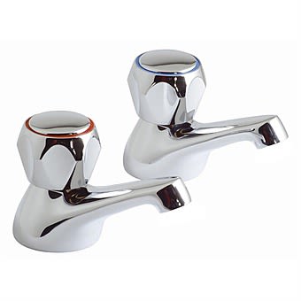 Eirline Contract 3/4 Inch Bath Taps Chrome Plated