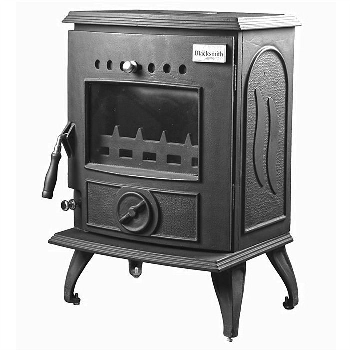 Blacksmith Anvil Multi Fuel Stove 6 Kilowatt Matt Black Stove Ray