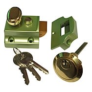 Traditional Style Narrow Night Latch Rim Lock