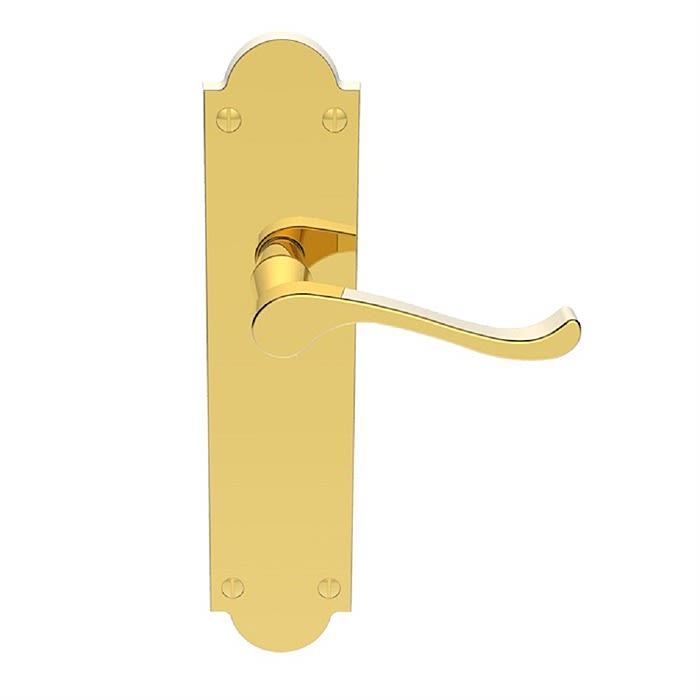 Victorian Scroll Interior Handle Levers on Backplates - Ray Grahams DIY ...