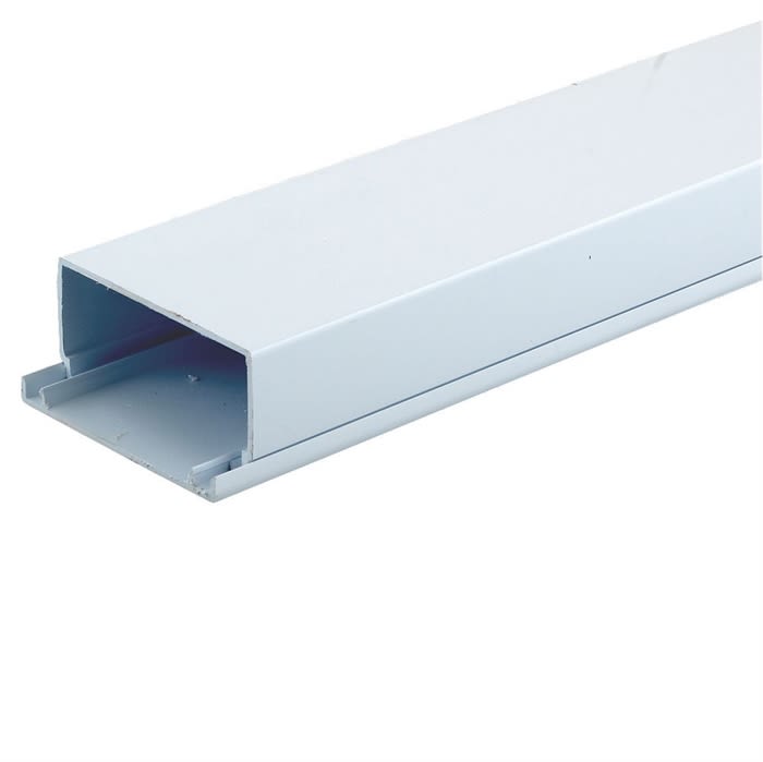 Square Plastic Conduit 40mm x 25mm x 3m - Ray Grahams DIY Store