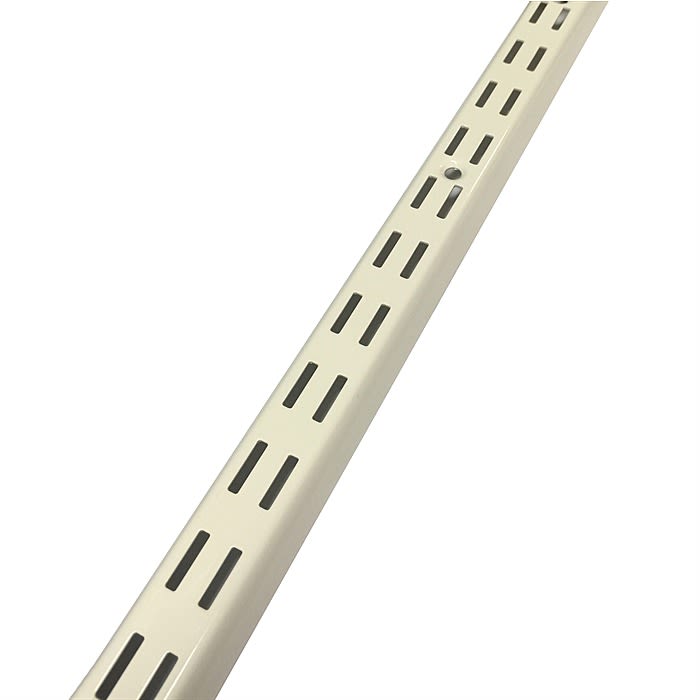 Sovella Upright Twin Slot Shelf Rail 50cm White Ray Grahams DIY Store