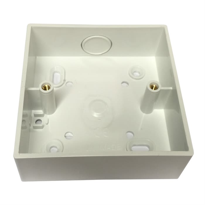 Single Plastic Knockout Conduit Box 1 Gang 25mm - Ray Grahams DIY Store