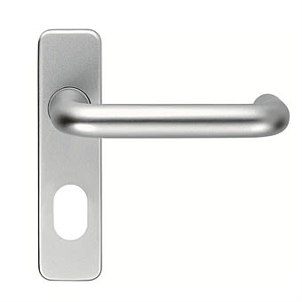 SAA Aluminium Safety Lever Door Handles with Oval Profile Hole