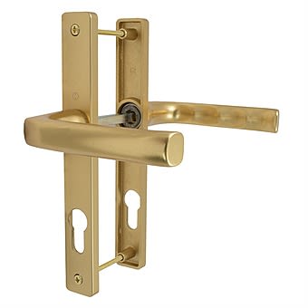 PVC Door Lock Handles 2 Hole Antique Gold 70mm