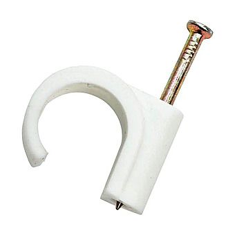 28mm Plastic Nail in Pipe Clip