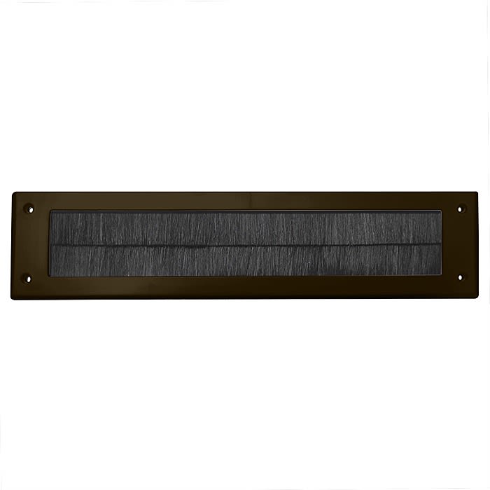 Warmseal Brown Letterbox Draught Excluder 275 x 43mm Opening Ray