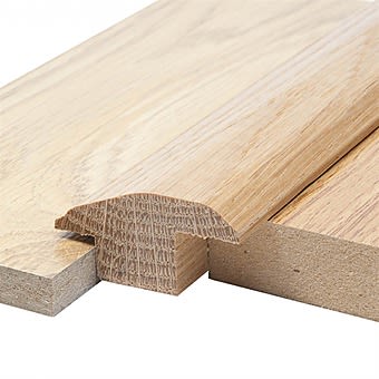 Trojan Solid Oak Rebated Reducer 8-14mm x 1m