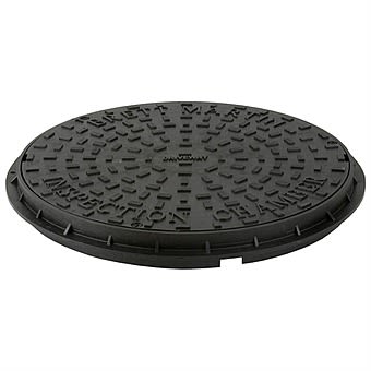 Round Plastic Screw Down Inspection Chamber Cover 450mm