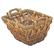 Manor Collection Tapered Willow Log Basket 0306